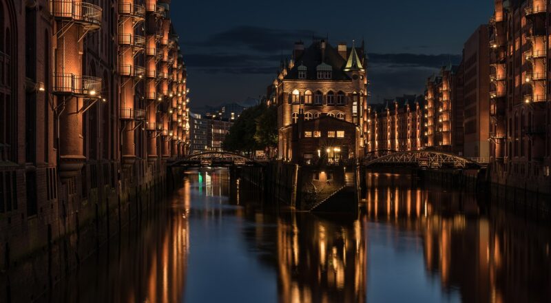 building, warehouse, bridge