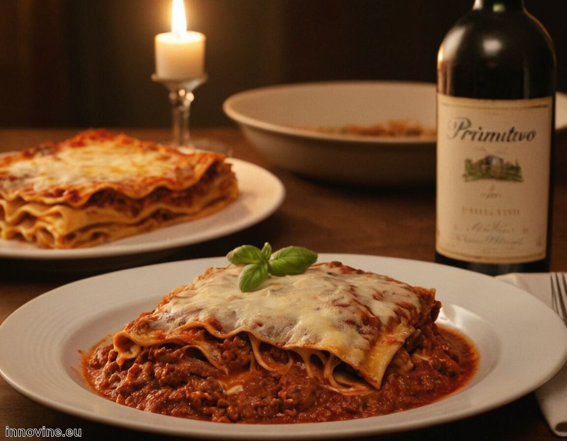 Diesen Wein empfehlen wir zum Gericht: Primitivo für intensiven Geschmack   - Welcher Wein zu Lasagne  