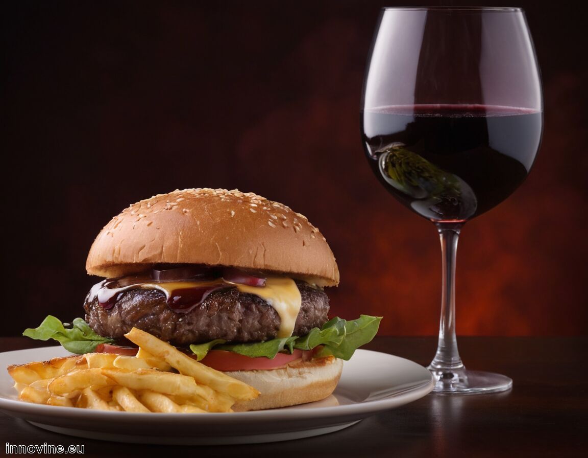 Was zeichnet das Gericht aus: Herzhaft, leicht rauchig, geschmolzener Käse - Welcher Wein zu Burger