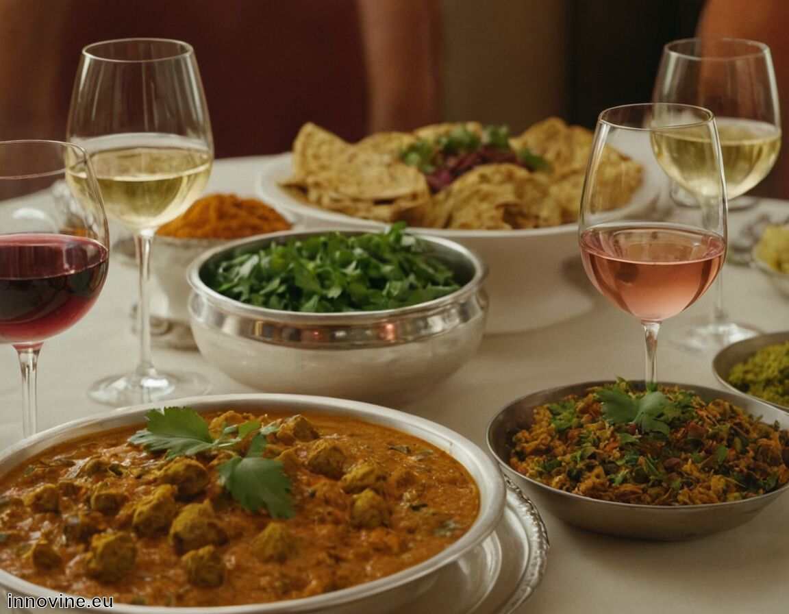 Was zeichnet das Gericht aus: Vielfältige Curry-Saucen mit unterschiedlichen Schärfegraden   - Welcher Wein zu Indischem Essen  