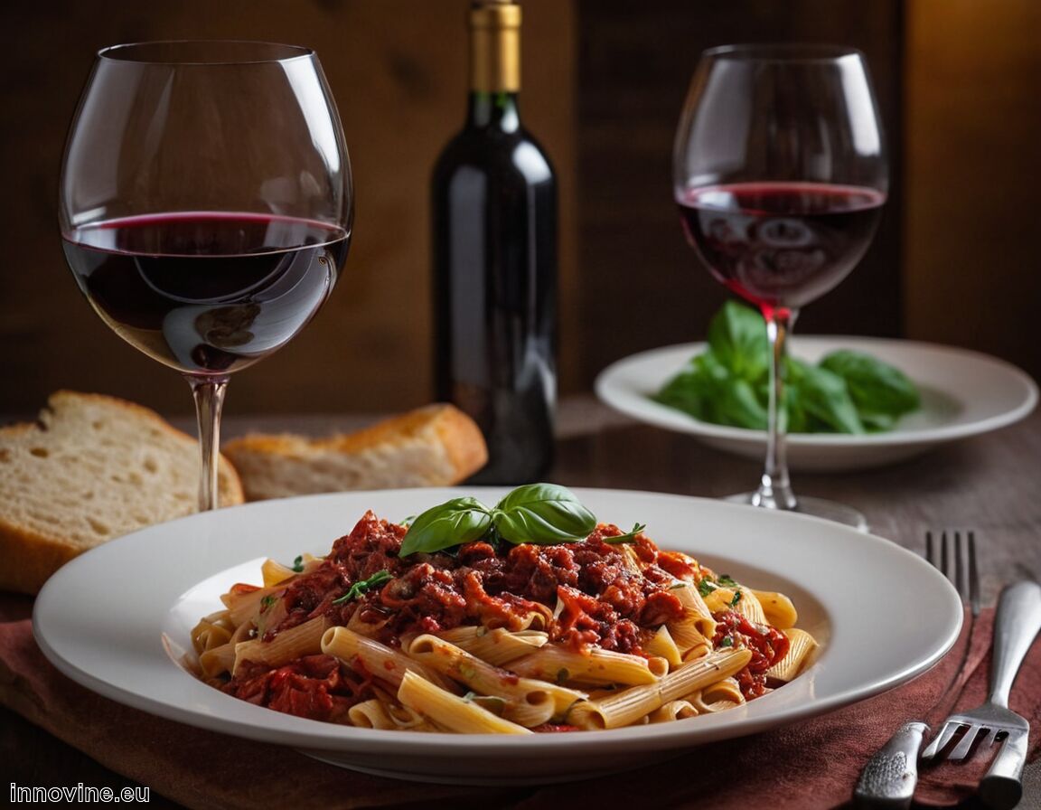 Welcher Wein passt dazu? Säurebetonter, mittelkräftiger Rotwein   - Welcher Wein zu Pasta  