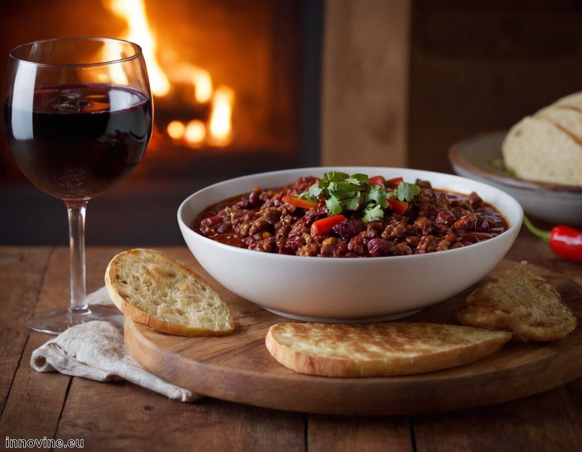 Passende Serviertemperatur liegt bei 16-18 Grad - Welcher Wein zu Chili con Carne