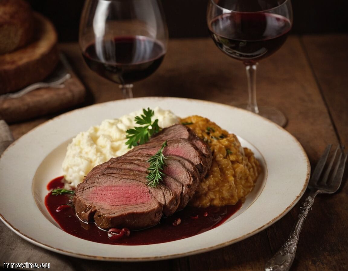 Gewürznoten im Wein harmonieren mit der Sauce - Welcher Wein zu Sauerbraten  