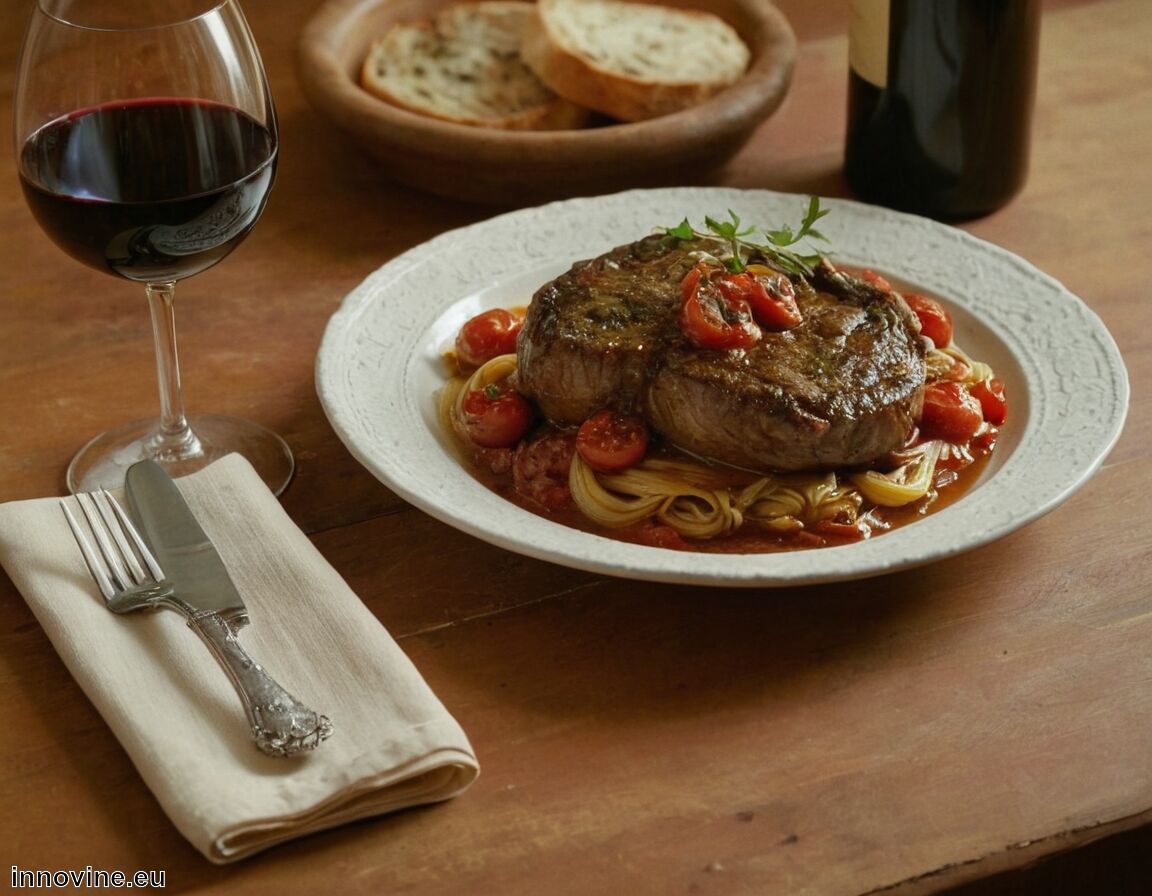 Was zeichnet das Gericht aus: Markbein, Tomaten, mediterrane Kräuter   - Welcher Wein zu Ossobuco  