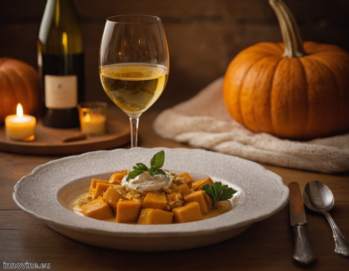 Was zeichnet das Gericht aus: Cremige Konsistenz, dezente Würze   - Welcher Wein zu Kürbis  
