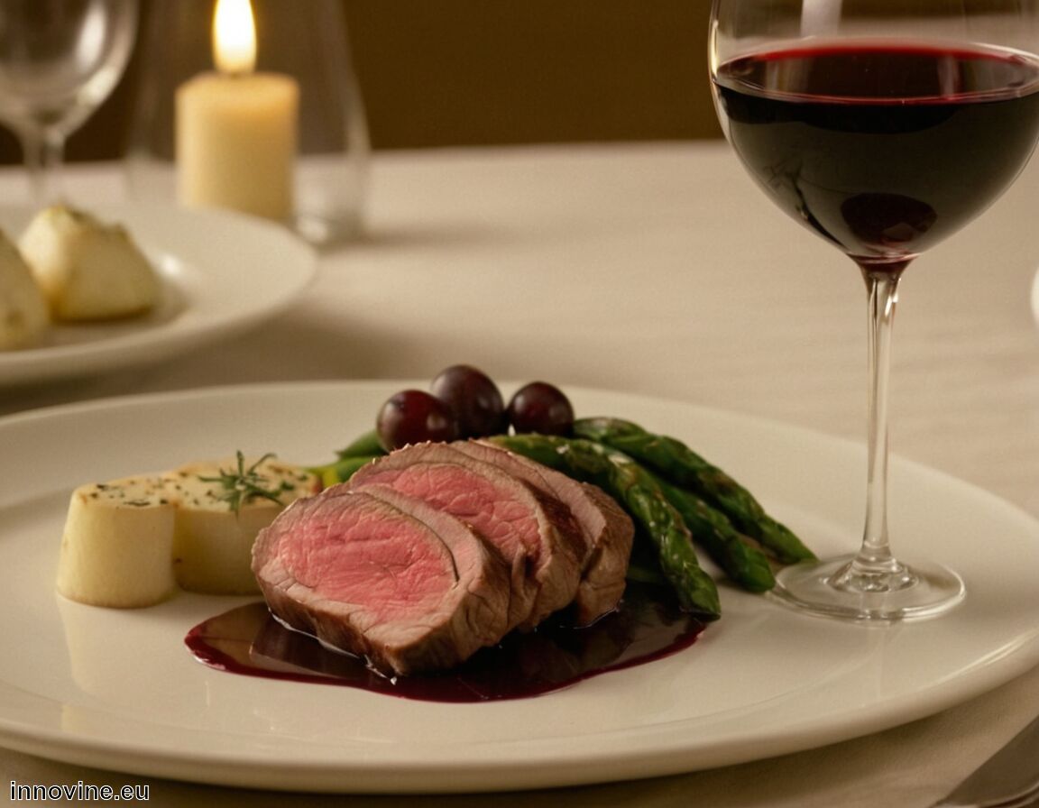 Wein am besten leicht gekühlt servieren   - Welcher Wein zu Kalbsfilet  