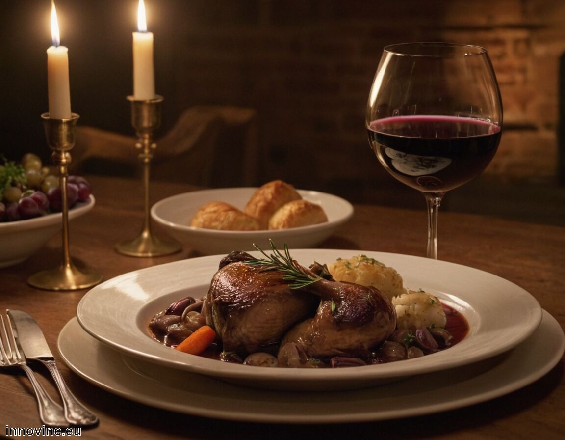 Essstruktur und Weingarantie: keine zu dominanten Tannine   - Welcher Wein zu Coq au Vin  