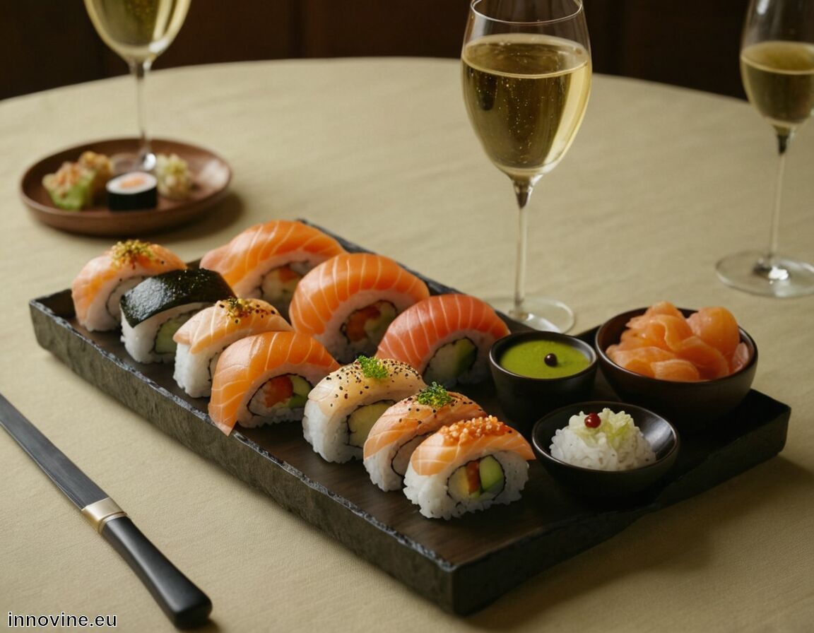 Welcher Wein passt dazu? Mineralischer, trockener Sekt   - Welcher Wein zu Sushi  