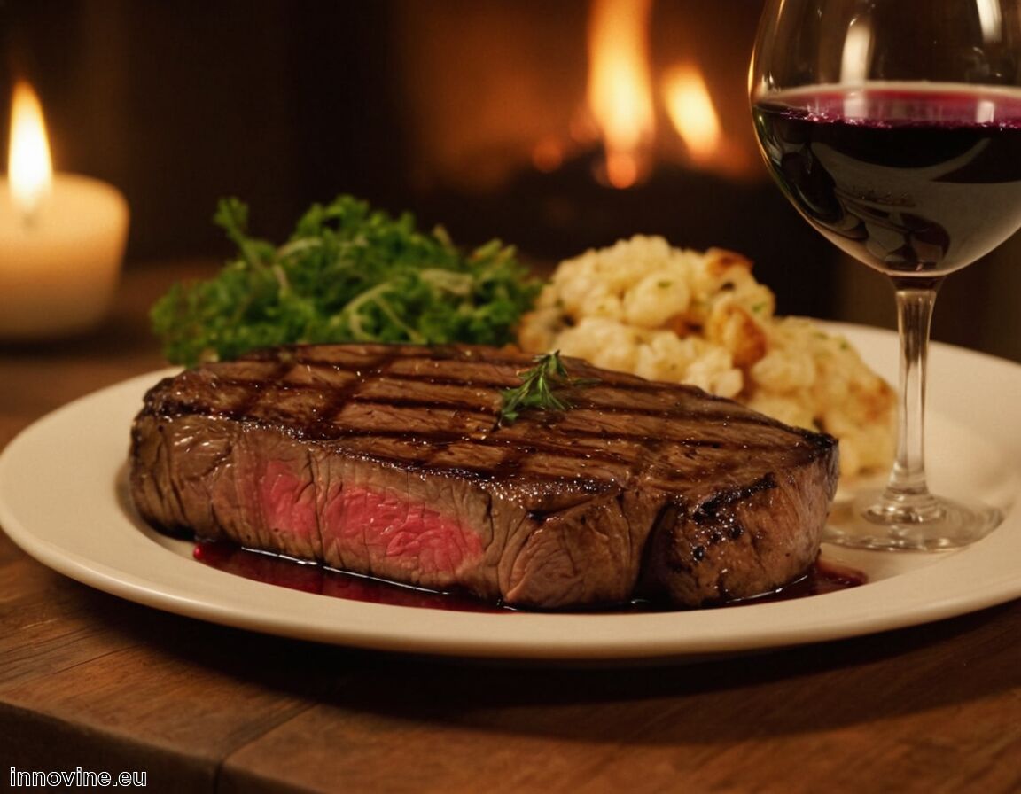 Was zeichnet das Gericht aus: Röstaromen vom Grill   - Welcher Wein zu Steak  