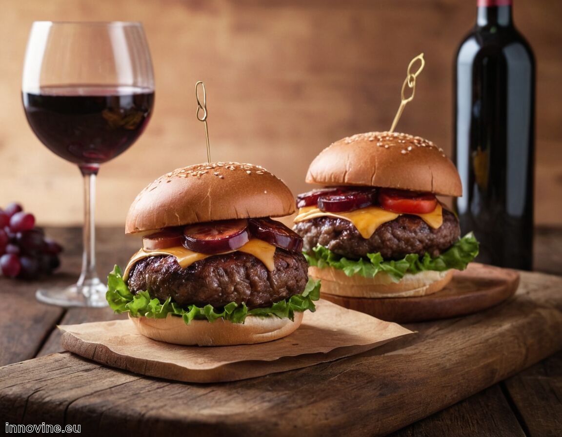 Welcher Wein passt dazu? Fruchtbetonte, nicht zu tanninreiche Rotweine - Welcher Wein zu Burger