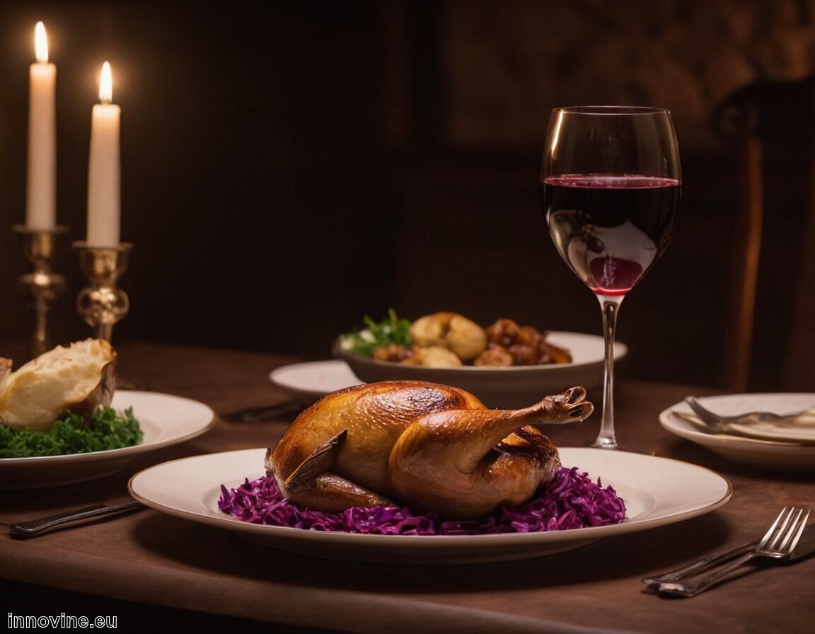 Leichter Tanningehalt unterstützt zartes Entenfleisch   - Welcher Wein zu Ente und Rotkohl  