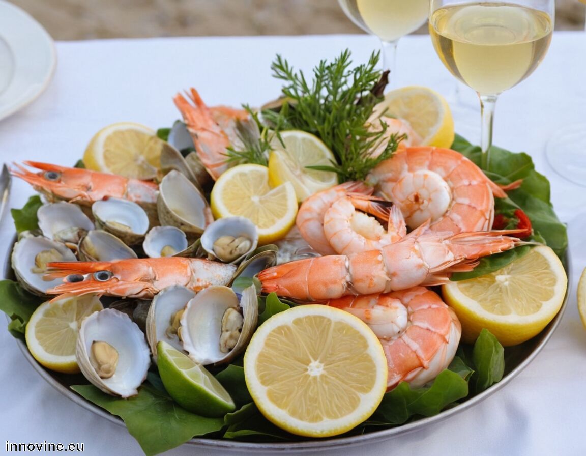 Welcher Wein passt dazu? Spritzige Weine mit eleganter Säure   - Welcher Wein zu Meeresfrüchten  