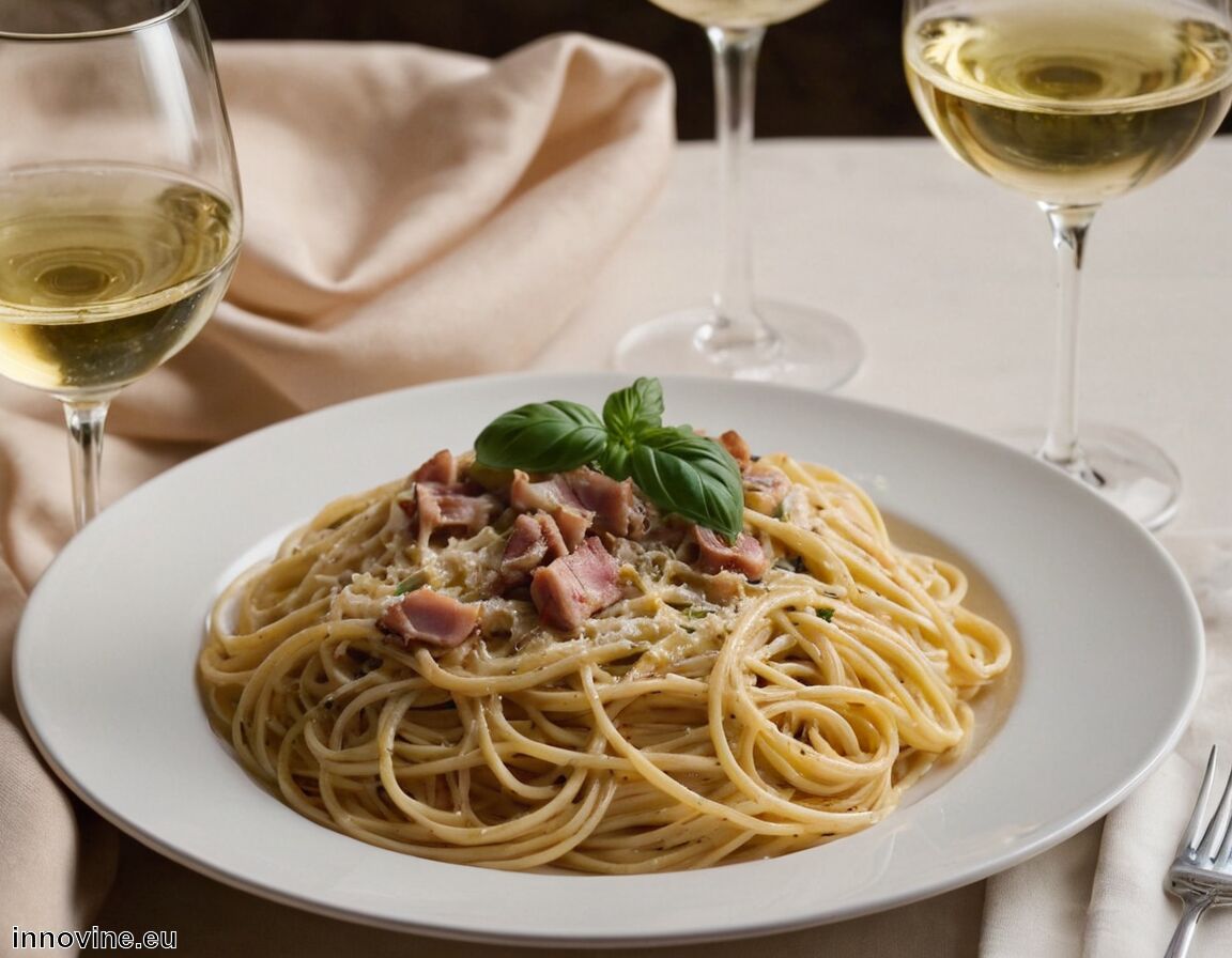 Rotwein eher vermeiden, zu dominant aromatisch   - Welcher Wein zu Spaghetti Carbonara  