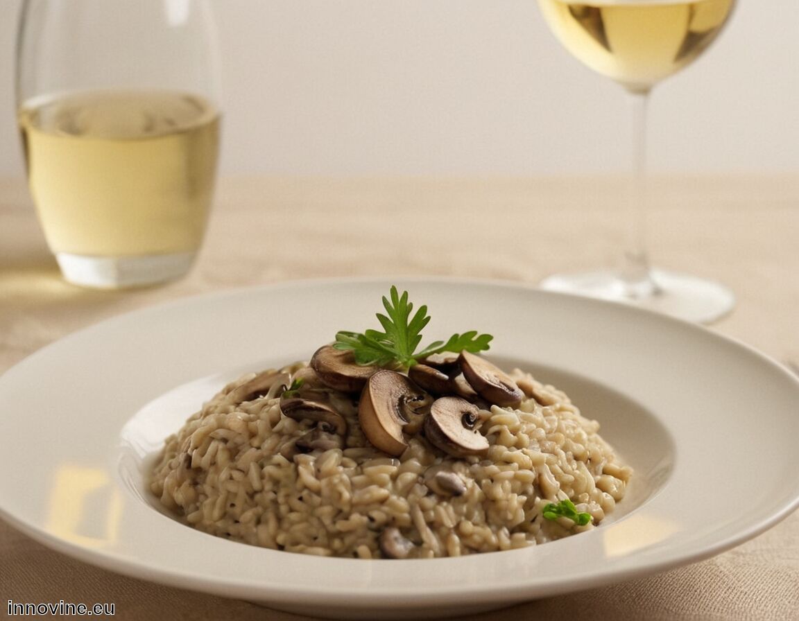 Welcher Wein passt dazu? Mittlerer Körper, dezente Säure   - Welcher Wein zu Risotto mit Pilzen  