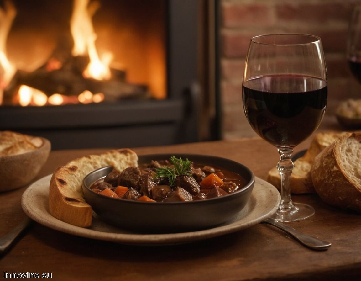 Ausgewogene Säure im Wein unterstützt das Gericht - Welcher Wein zu Hirschgulasch  