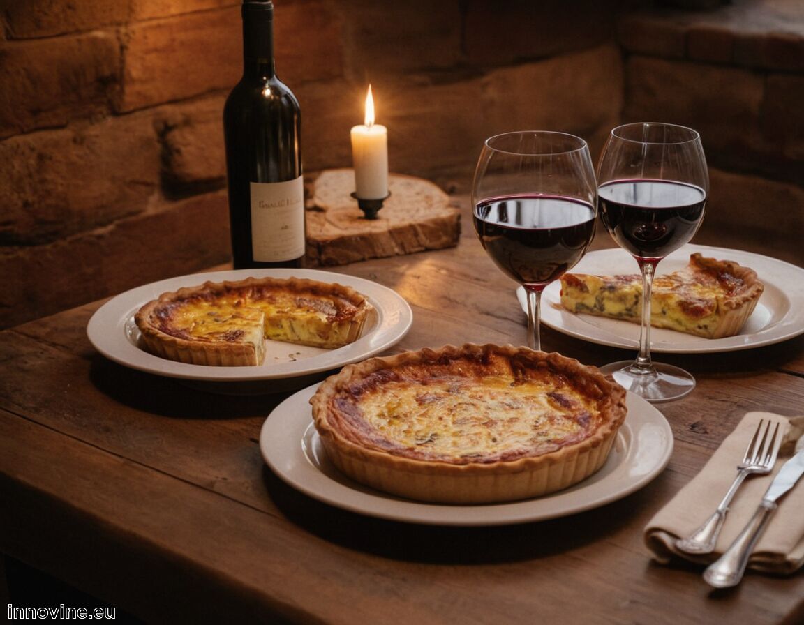 Keine zu schweren Rotweine zu Quiche Lorraine - Welcher Wein zu Quiche Lorraine