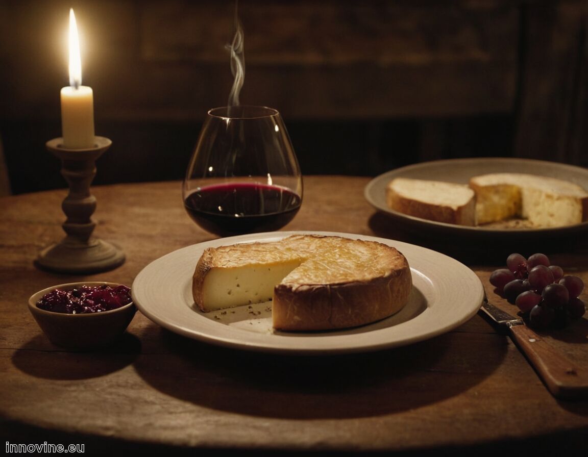 Roter Spätburgunder harmoniert milder Würze halbfester Käse - Welcher Wein zu Ofenkäse