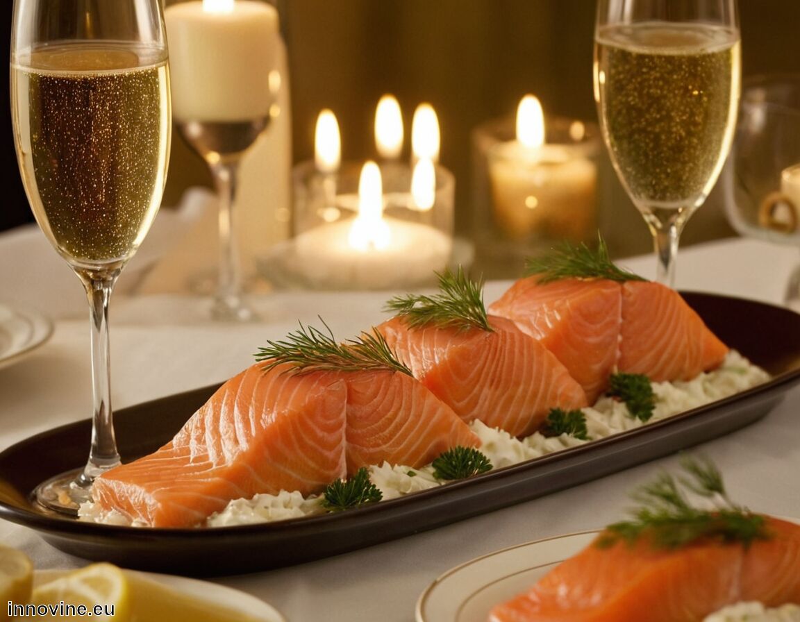 Sekt oder Champagner als prickelnde Begleiter möglich   - Welcher Wein zu Räucherlachs  